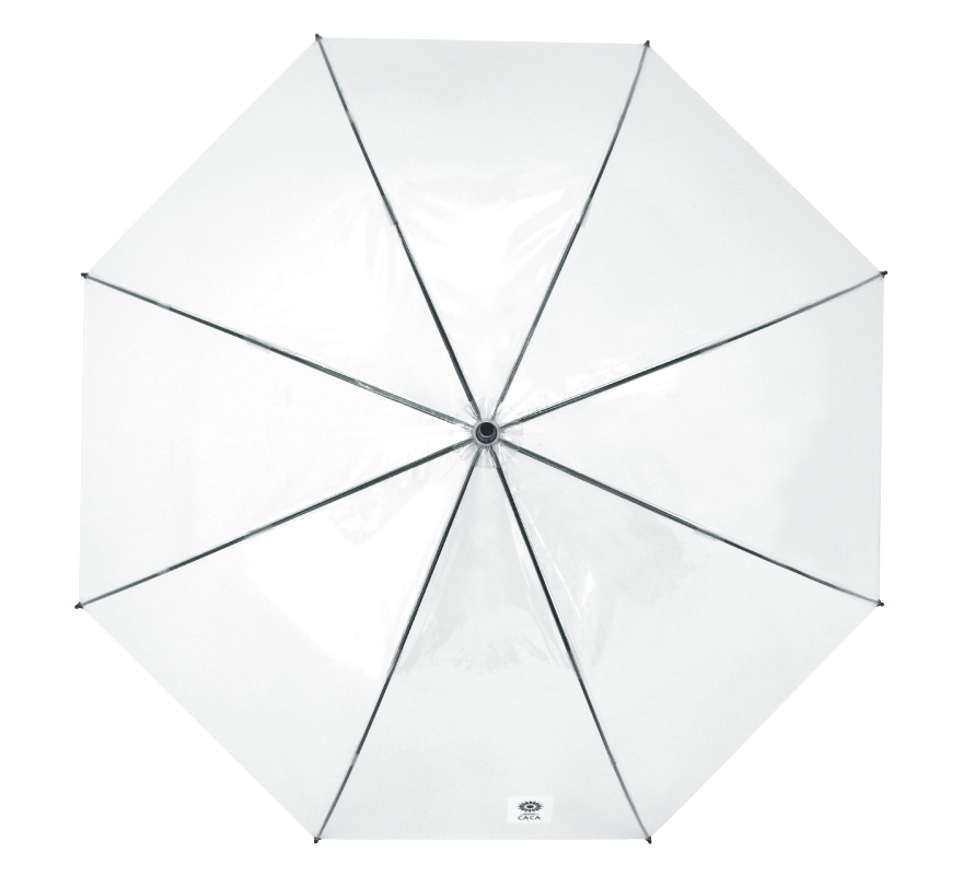 クリスタルハンドルシリーズ ビニール傘 ワンポイントロゴ